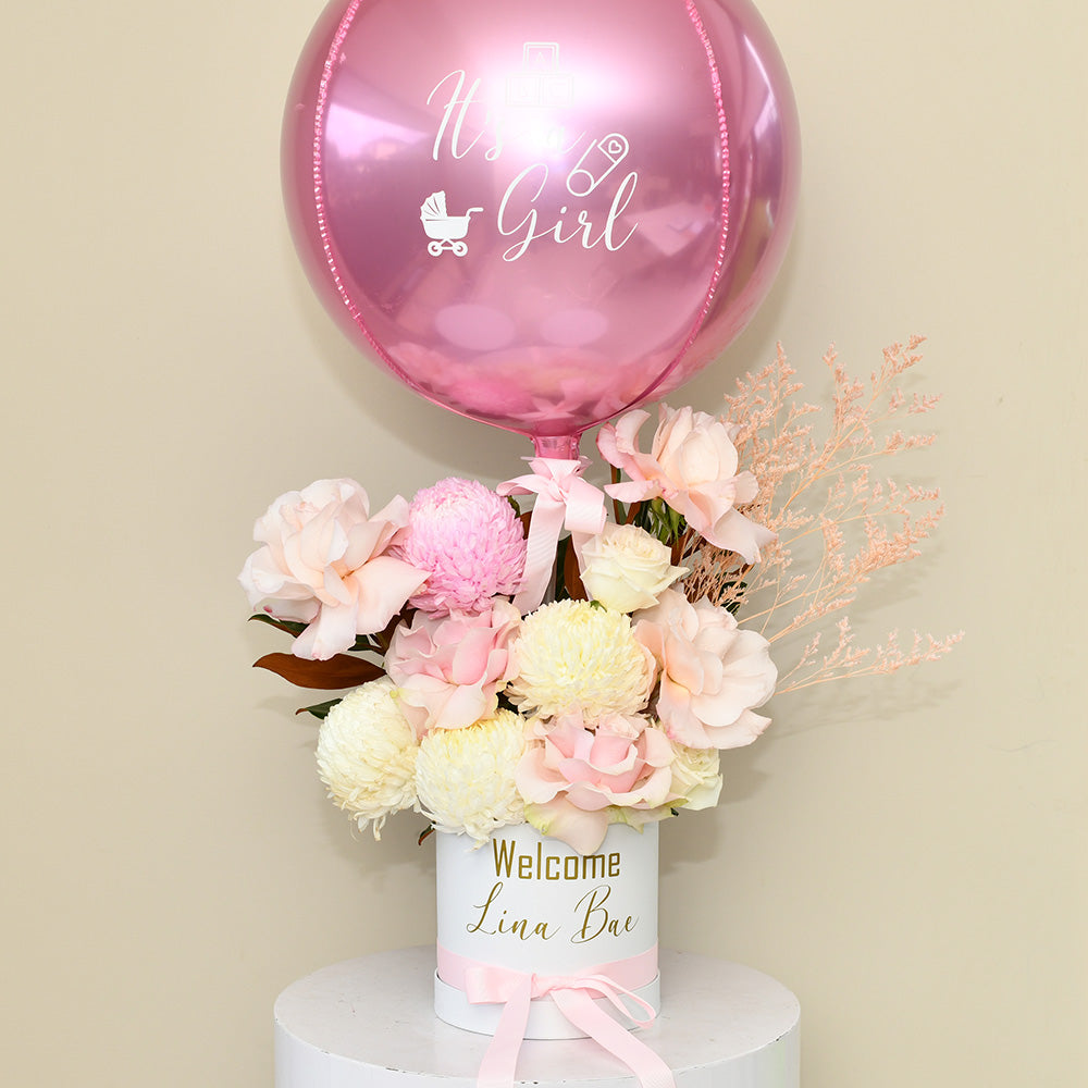 Personalised New Baby Flowers and Balloons Sydney Delivery
