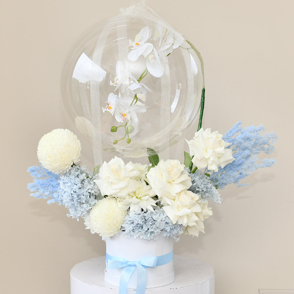 Fresh Flower Baby Balloon Bouquet