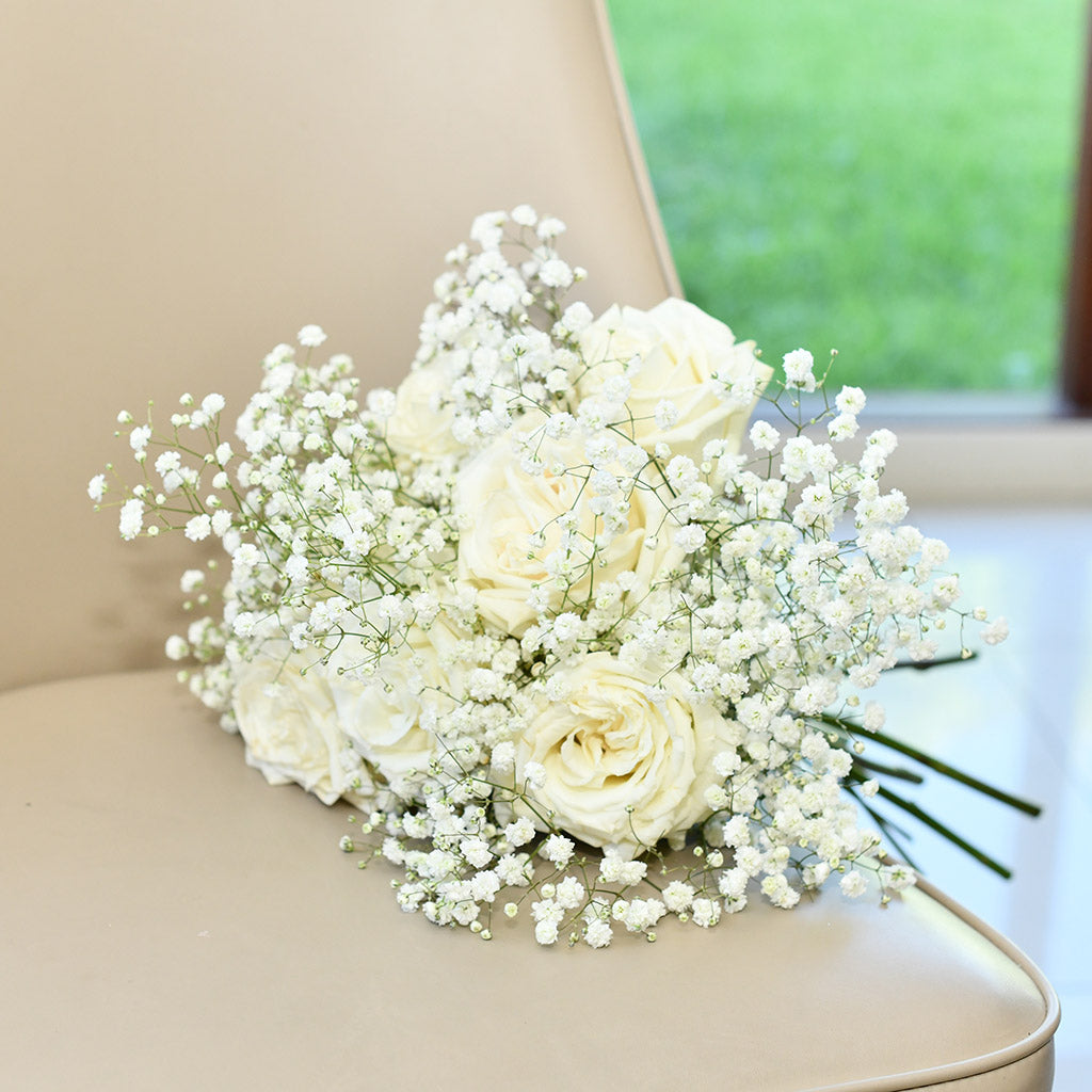 Baby’s Breath and Rose Bouquet Sydney